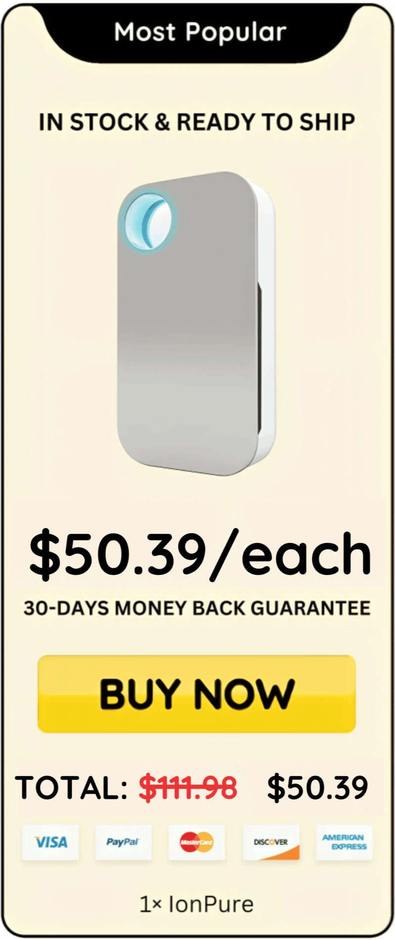 Ion Pure offer price